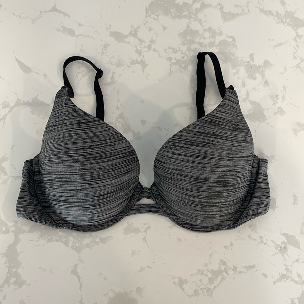 Heathered Grey Perfect Shape Push Up Bra